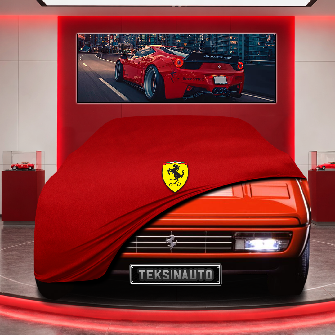 Ferrari GTS Turbo (F106-ASTR) Custom Fit Indoor Car Cover Soft Stretch Black Gray Blue Red Dust Protection Garage Cover Laser Cut + Bag