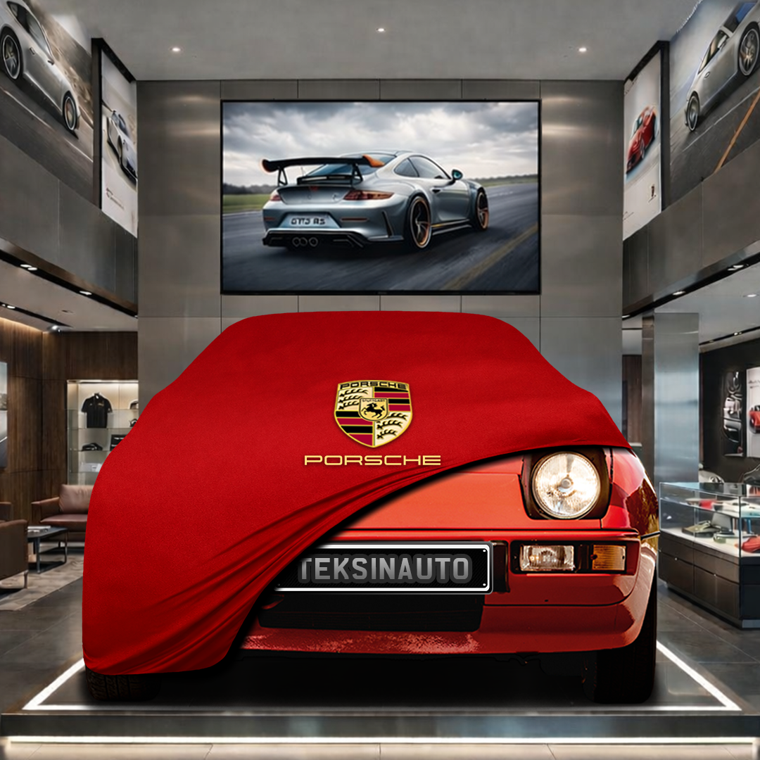 PORSCHE 924 1976-1988 Custom Fit Indoor Car Cover Soft Stretch Black Gray Blue Red Dust Protection Garage Cover Laser Cut + Bag