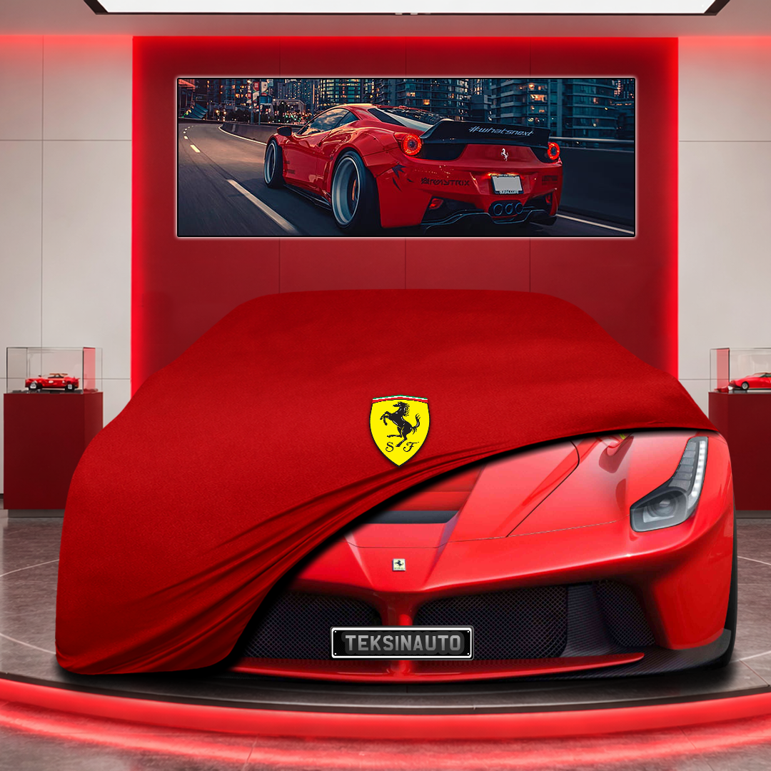Ferrari La Ferrari Custom Fit Indoor Car Cover Soft Stretch Black Gray Blue Red Dust Protection Garage Cover Laser Cut + Bag