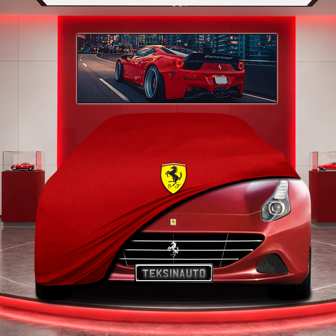 Ferrari California Custom Fit Indoor Car Cover Soft Stretch Black Gray Blue Red Dust Protection Garage Cover Laser Cut + Bag