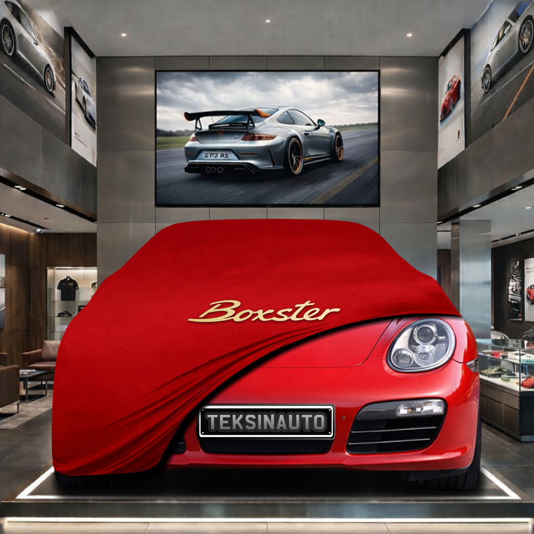 Porsche Boxster 987 (2004-2012) Custom Fit Indoor Car Cover Soft Stretch Black Gray Blue Red Dust Protection Garage Cover Laser Cut + Bag