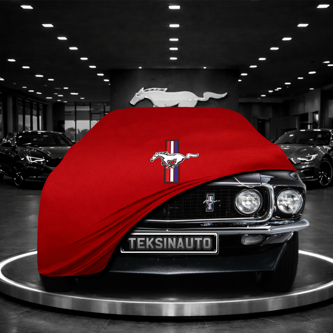 MUSTANG 1 MY 69 1964-1973  Custom Fit Indoor Car Cover Soft Stretch Black Gray Blue Red Dust Protection Garage Cover Laser Cut + Bag