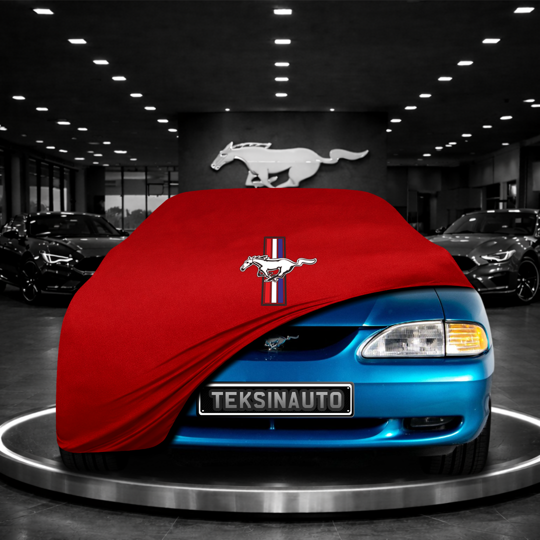 MUSTANG 4 1994-2004 Custom Fit Indoor Car Cover Soft Stretch Black Gray Blue Red Dust Protection Garage Cover Laser Cut + Bag
