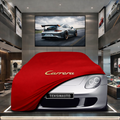 Porsche Carrera GT Custom Fit Indoor Car Cover Soft Stretch Black Gray Blue Red Dust Protection Garage Cover Laser Cut + Bag