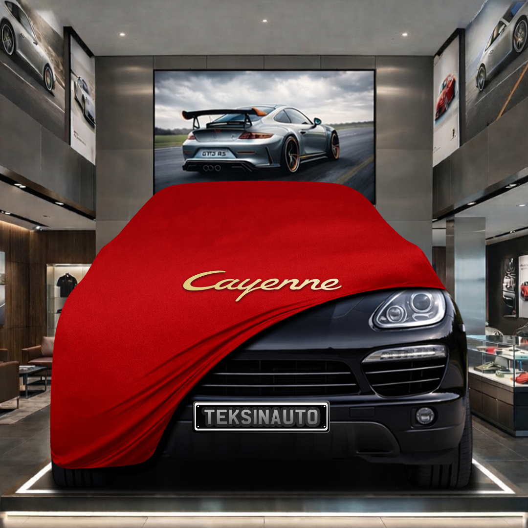 Porsche Cayenne 2 (2014-2017) Custom Fit Indoor Car Cover Soft Stretch Black Gray Blue Red Dust Protection Garage Cover Laser Cut + Bag