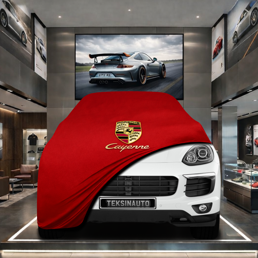 Porsche Cayenne 3 (2017-) Custom Fit Indoor Car Cover Soft Stretch Black Gray Blue Red Dust Protection Garage Cover Laser Cut + Bag