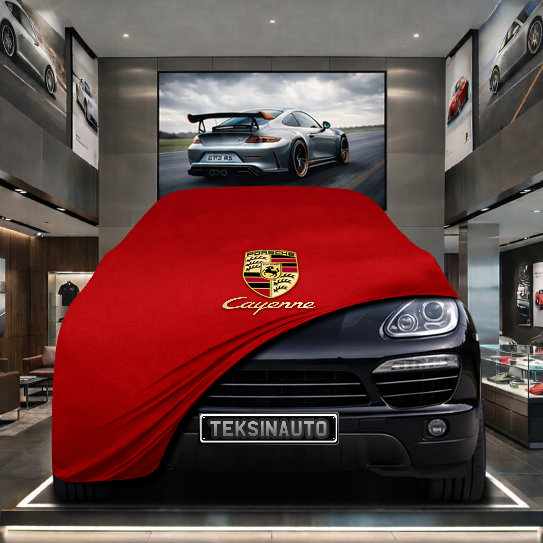Porsche Cayenne 2 (2014-2017) Custom Fit Indoor Car Cover Soft Stretch Black Gray Blue Red Dust Protection Garage Cover Laser Cut + Bag