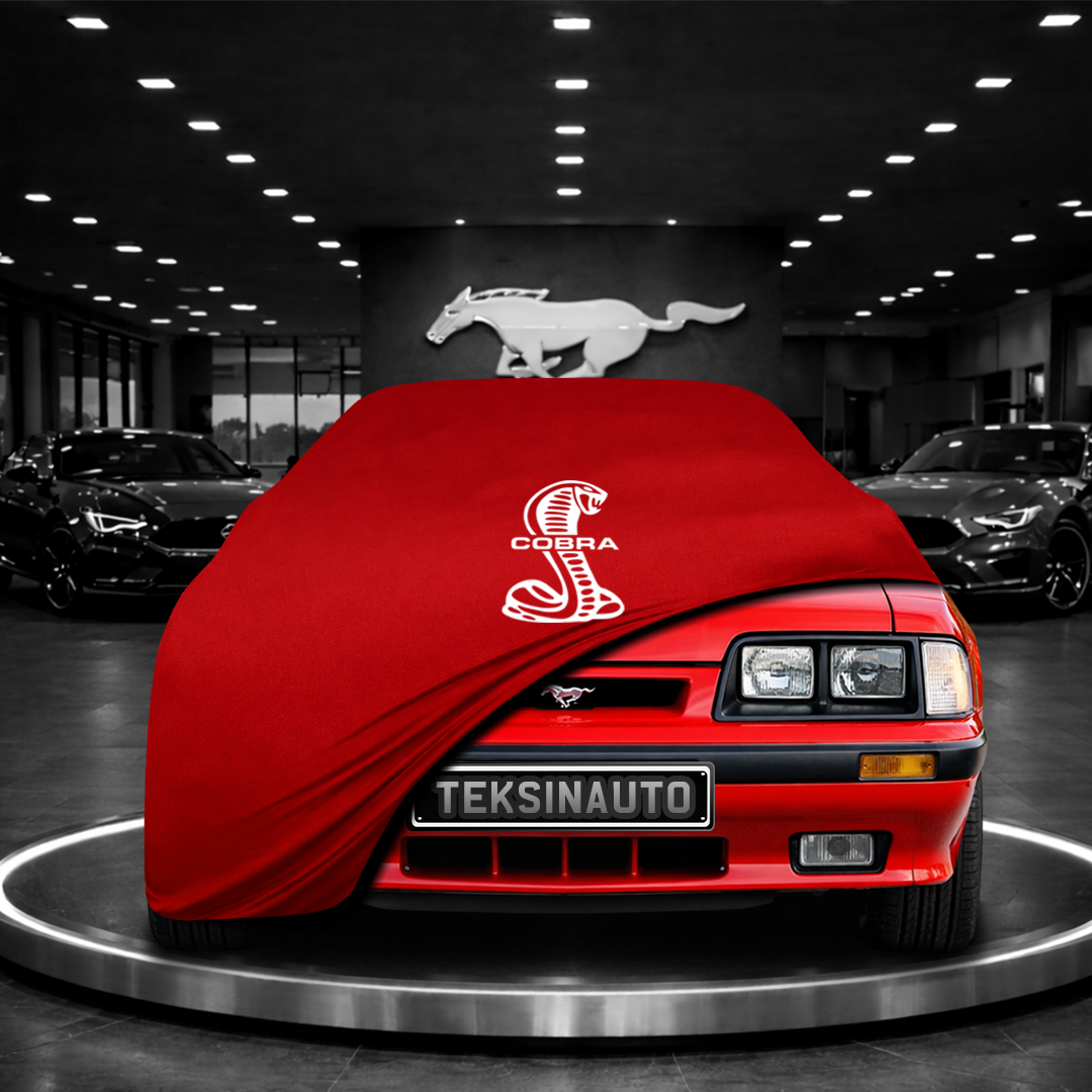 MUSTANG 3 1979-1993 Custom Fit Indoor Car Cover Soft Stretch Black Gray Blue Red Dust Protection Garage Cover Laser Cut + Bag