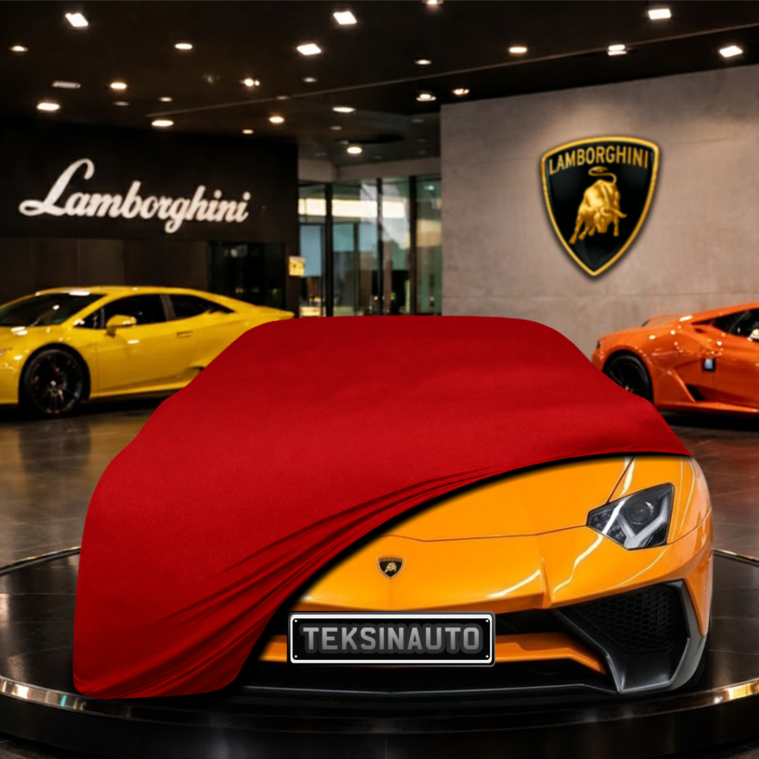 Lamborghini Aventador LP750-4 SUPERVELOCE ROADSTER (2015-2017) Indoor Car Cover Custom Fit, Black, Gray, Blue, Red Color