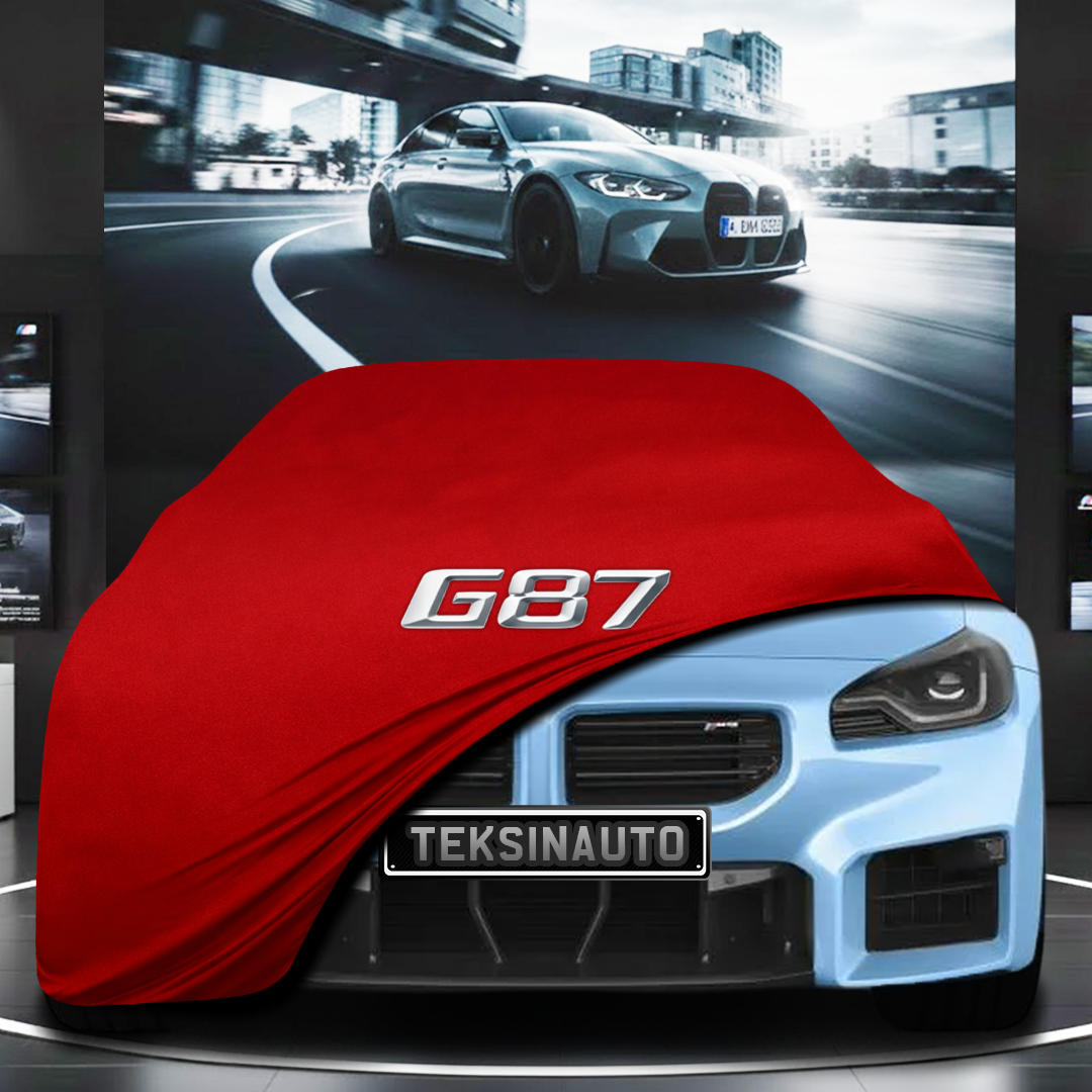 BMW 2 G87 M2 (2023-) Custom Fit Indoor Car Cover Soft Stretch Black Gray Blue Red Dust Protection Garage Cover Laser Cut + Bag