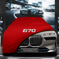 BMW 7 G70 (2023-) Custom Fit Indoor Car Cover Soft Stretch Black Gray Blue Red Dust Protection Garage Cover Laser Cut + Bag