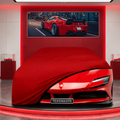 Ferrari SF90 Custom Fit Indoor Car Cover Soft Stretch Black Gray Blue Red Dust Protection Garage Cover Laser Cut + Bag