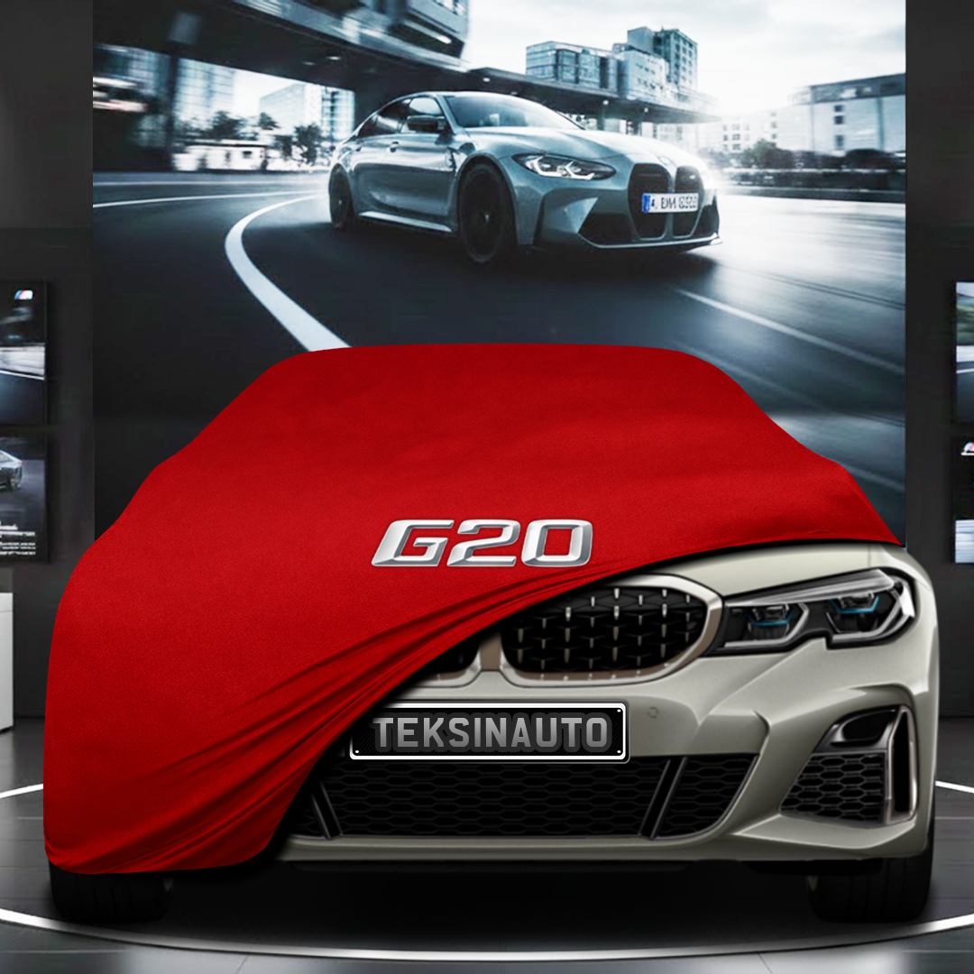 BMW 3 G20 SEDAN (2019-) Custom Fit Indoor Car Cover Soft Stretch Black Gray Blue Red Dust Protection Garage Cover Laser Cut + Bag