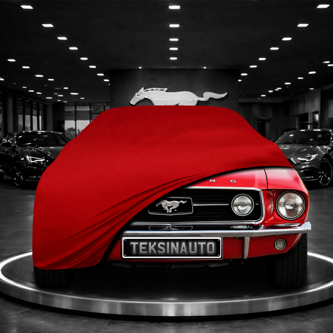 MUSTANG 1 MY 71 1964-1973    Custom Fit Indoor Car Cover Soft Stretch Black Gray Blue Red Dust Protection Garage Cover Laser Cut + Bag