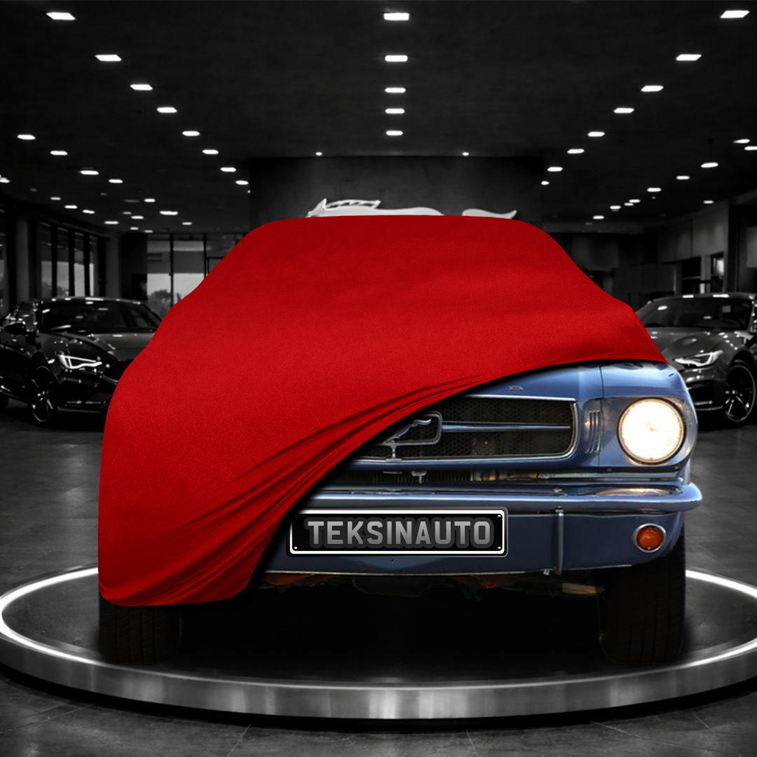 Ford Mustang 1 MY67 (1964-1973) Custom Fit Indoor Car Cover Soft Stretch Black Gray Blue Red Dust Protection Garage Cover Laser Cut + Bag
