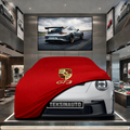 PORSCHE 911 GT3 RS Custom Fit Indoor Car Cover Soft Stretch Black Gray Blue Red Dust Protection Garage Cover Laser Cut + Bag (Kopya)