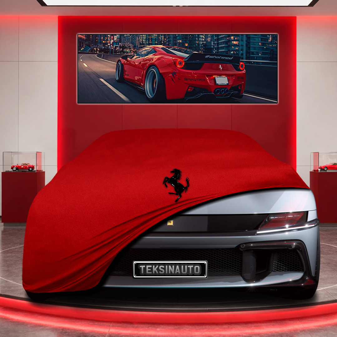 Ferrari 12Cilindri Coupe (2024- ) Custom Fit Indoor Car Cover Soft Stretch Black Gray Blue Red Dust Protection Garage Cover Laser Cut + Bag
