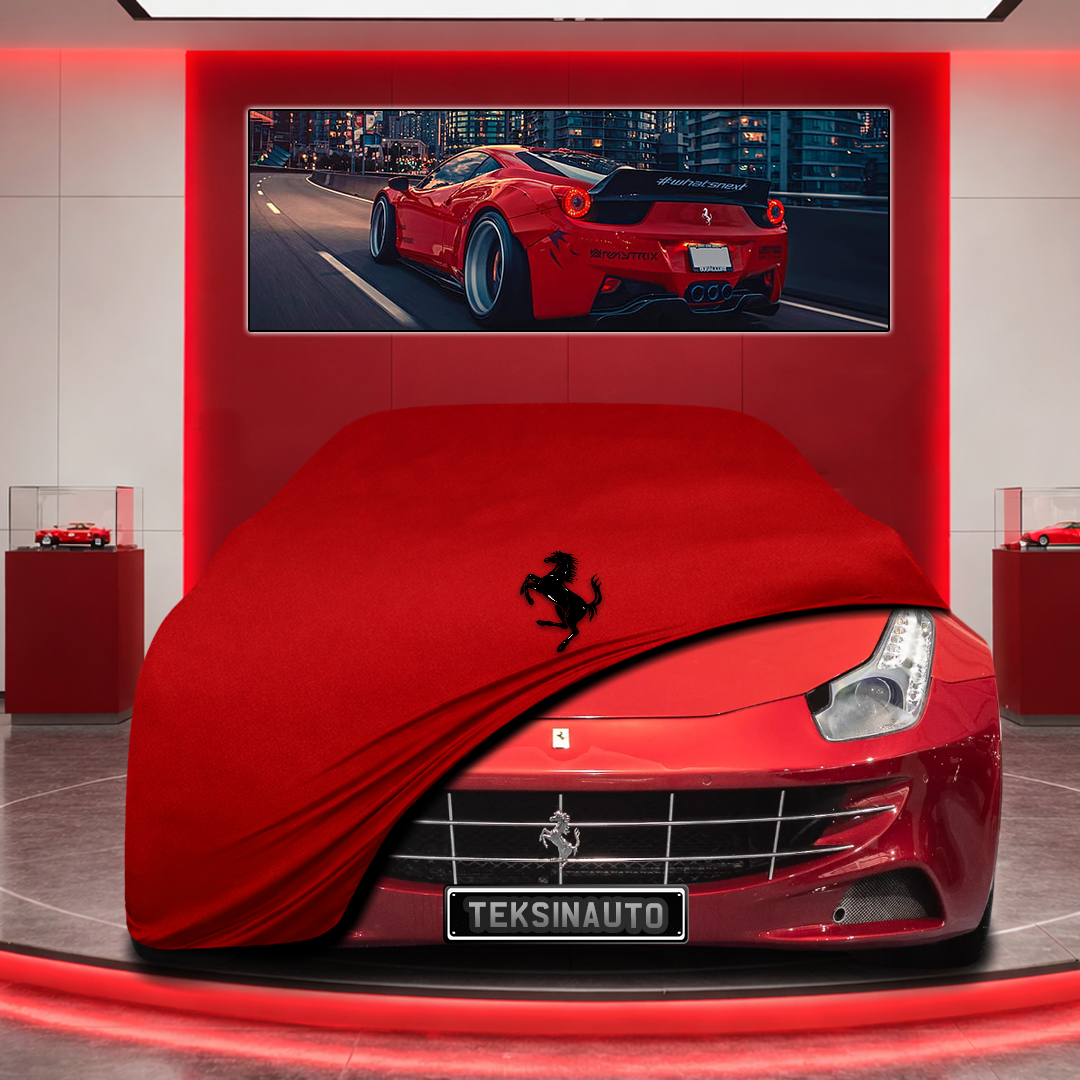 Ferrari FF Custom Fit Indoor Car Cover Soft Stretch Black Gray Blue Red Dust Protection Garage Cover Laser Cut + Bag