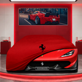 Ferrari Sergio Custom Fit Indoor Car Cover Soft Stretch Black Gray Blue Red Dust Protection Garage Cover Laser Cut + Bag