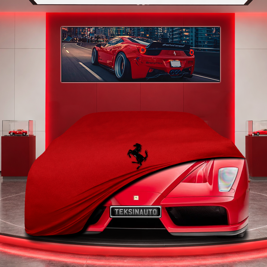 Ferrari Enzo Custom Fit Indoor Car Cover Soft Stretch Black Gray Blue Red Dust Protection Garage Cover Laser Cut + Bag