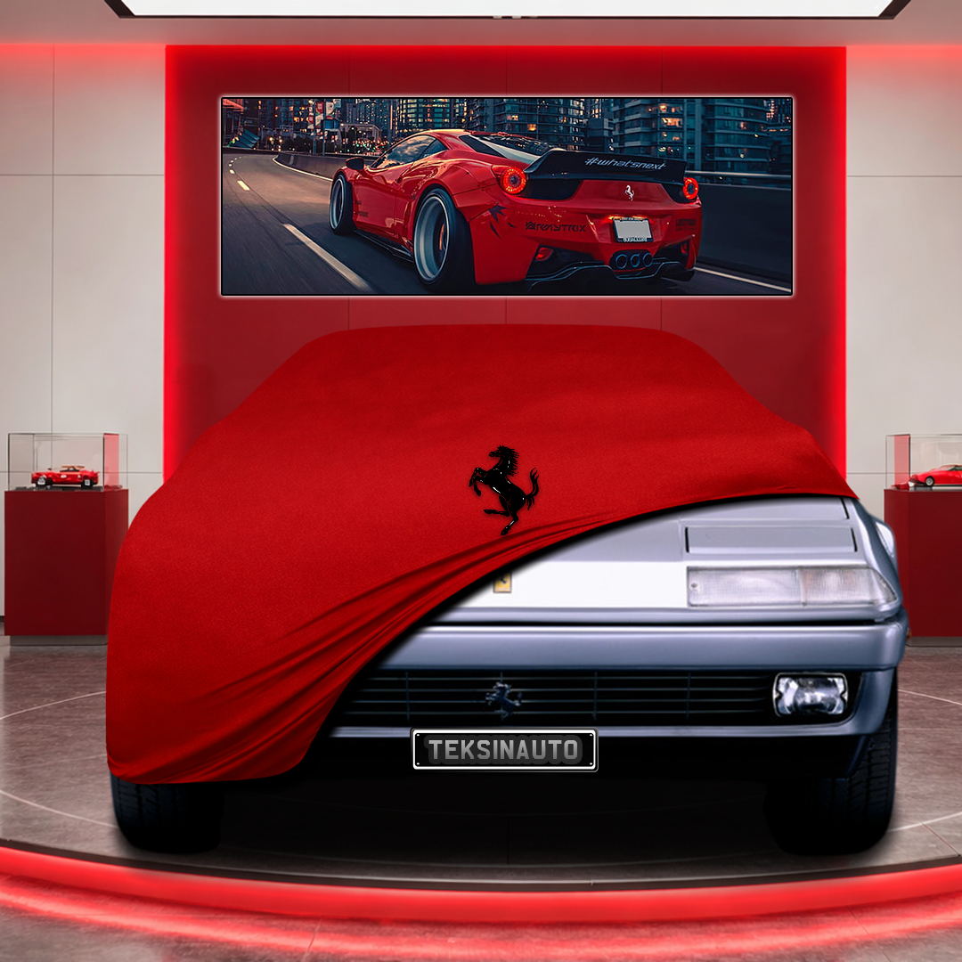 Ferrari 412i Custom Fit Indoor Car Cover Soft Stretch Black Gray Blue Red Dust Protection Garage Cover Laser Cut + Bag