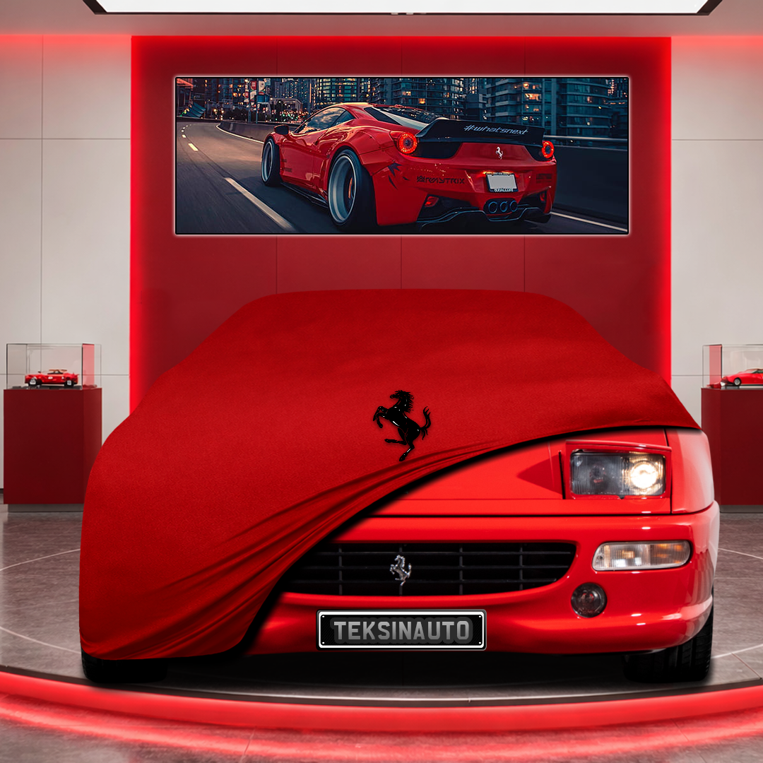 Ferrari F355 Custom Fit Indoor Car Cover Soft Stretch Black Gray Blue Red Dust Protection Garage Cover Laser Cut + Bag