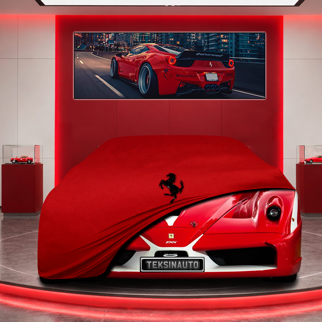 Ferrari FXX Custom Fit Indoor Car Cover Soft Stretch Black Gray Blue Red Dust Protection Garage Cover Laser Cut + Bag