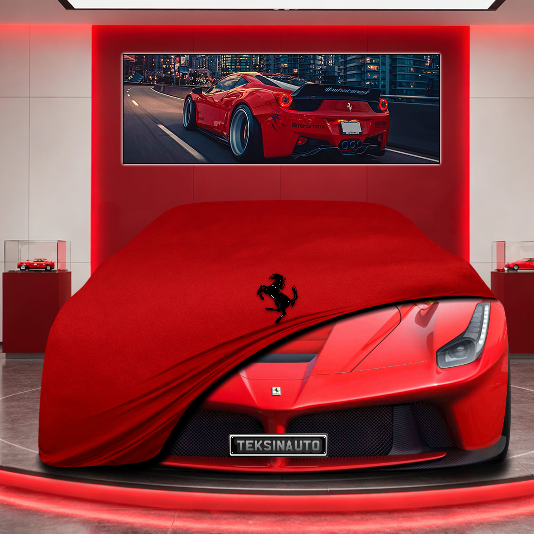 Ferrari La Ferrari Custom Fit Indoor Car Cover Soft Stretch Black Gray Blue Red Dust Protection Garage Cover Laser Cut + Bag
