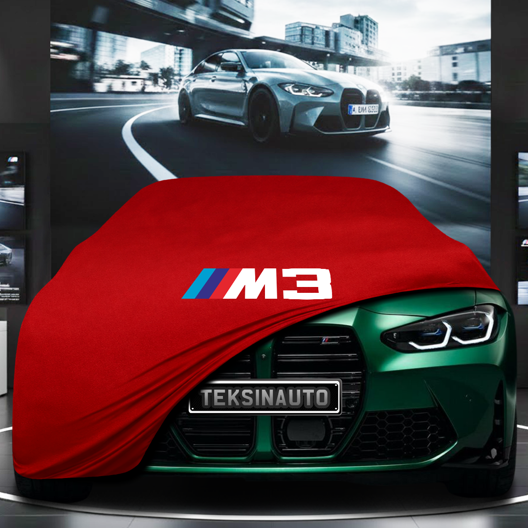 BMW G80 M3 (2019-) Custom Fit Indoor Car Cover Soft Stretch Black Gray Blue Red Dust Protection Garage Cover Laser Cut + Bag