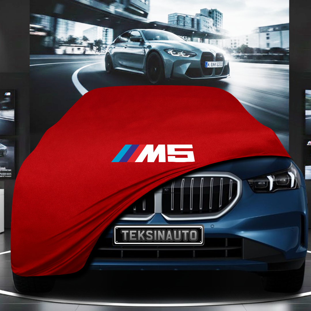 BMW 5 G60 SEDAN (2024-) Custom Fit Indoor Car Cover Soft Stretch Black Gray Blue Red Dust Protection Garage Cover Laser Cut + Bag