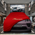 PORSCHE MACAN 2 ELECTRİC 2024- Custom Fit Indoor Car Cover Soft Stretch Black Gray Blue Red Dust Protection Garage Cover Laser Cut + Bag