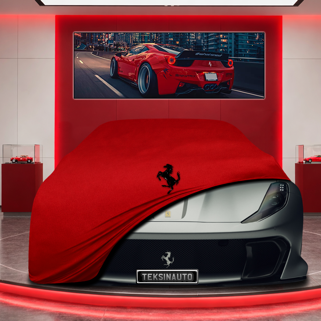 Ferrari 812 Competizione Custom Fit Indoor Car Cover Soft Stretch Black Gray Blue Red Dust Protection Garage Cover Laser Cut + Bag