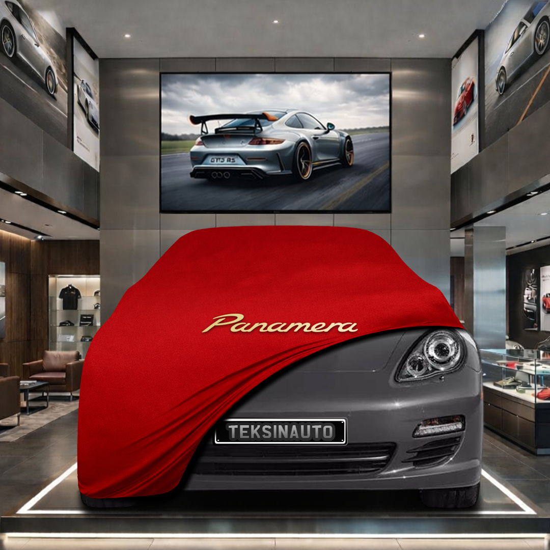 Porsche Panamera (G1-2-G2-2) Custom Fit Indoor Car Cover Soft Stretch Black Gray Blue Red Dust Protection Garage Cover Laser Cut + Bag
