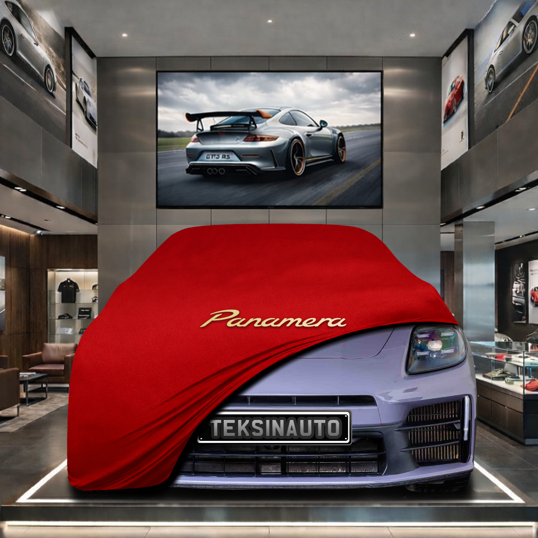 PORSCHE PANAMERA G3 Custom Fit Indoor Car Cover Soft Stretch Black Gray Blue Red Dust Protection Garage Cover Laser Cut + Bag