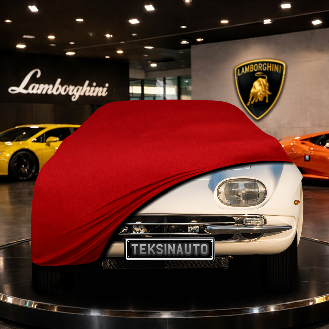Lamborghini 350 GT (1964-1967) Indoor Car Cover Custom Fit, Black, Gray, Blue, Red Color