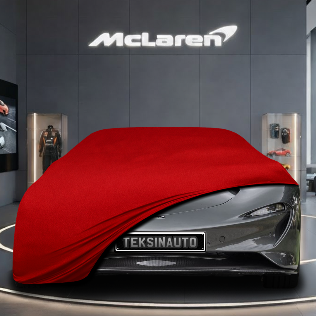 McLaren Speedtail (2020-) Custom Fit Indoor Car Cover Soft Stretch Black Gray Blue Red Dust Protection Garage Cover Laser Cut + Bag