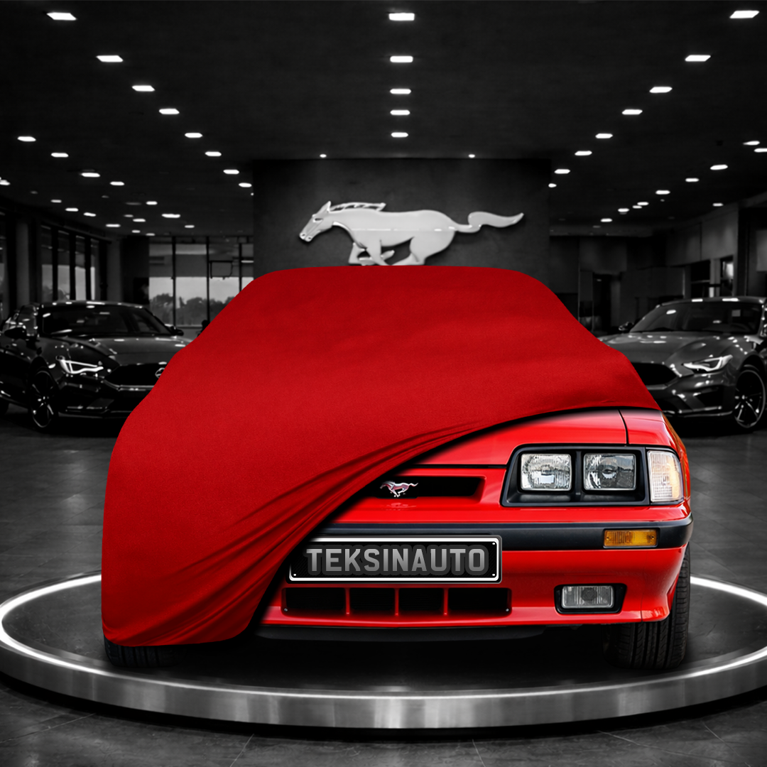 MUSTANG 3 1979-1993 Custom Fit Indoor Car Cover Soft Stretch Black Gray Blue Red Dust Protection Garage Cover Laser Cut + Bag
