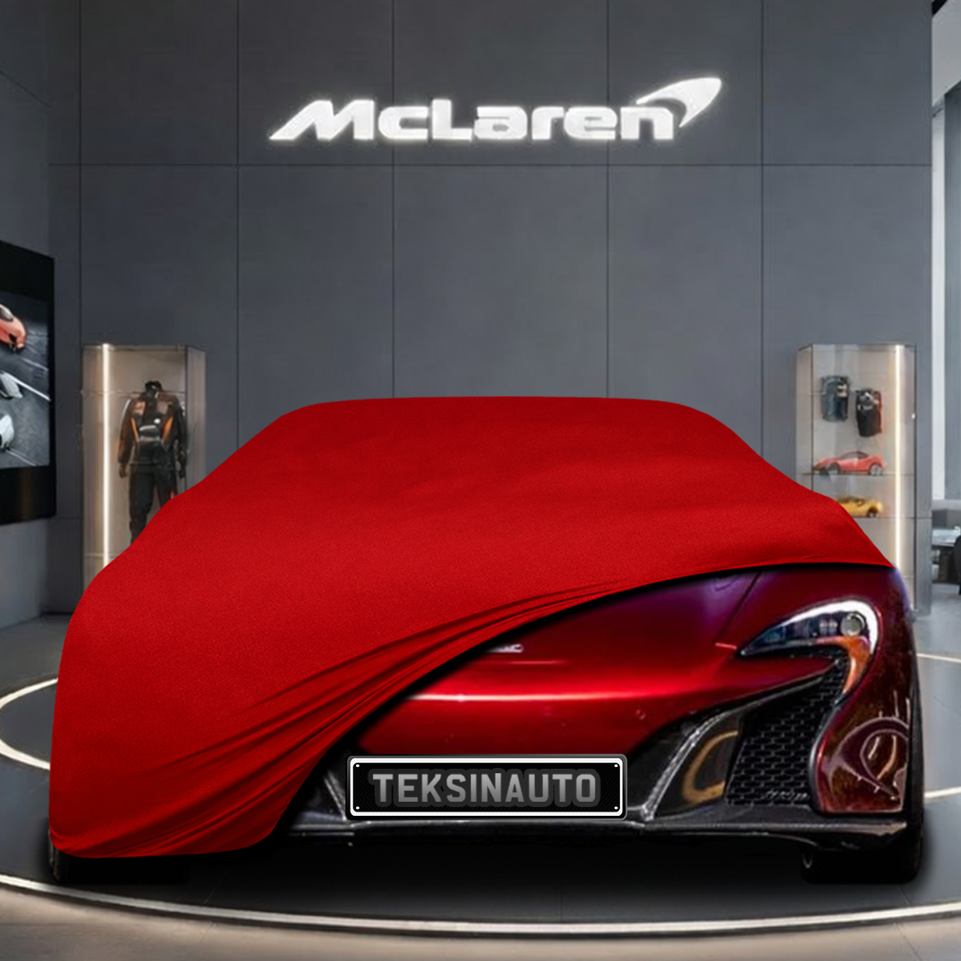McLaren 650S (2014-2017) Custom Fit Indoor Car Cover Soft Stretch Black Gray Blue Red Dust Protection Garage Cover Laser Cut + Bag
