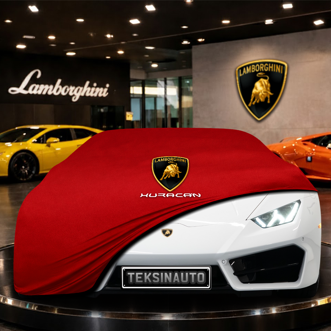 Lamborghini Huracan LP 580-2 (2014-2019) Custom Fit Indoor Car Cover Soft Stretch Black Gray Blue Red Dust Protection Garage Cover Laser Cut + Bag