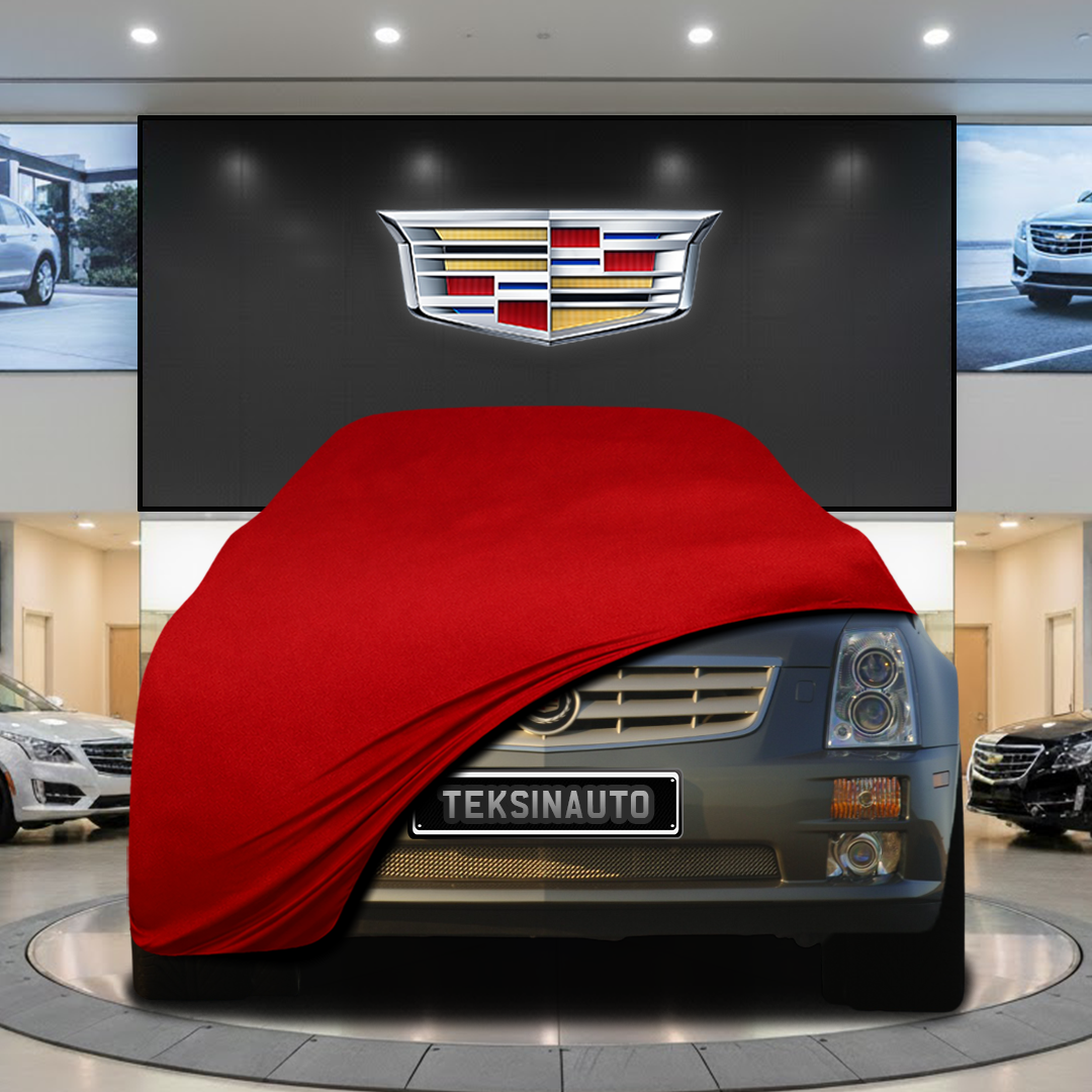 Cadillac STS (2004-2011) Custom Fit Indoor Car Cover Soft Stretch Black Gray Blue Red Dust Protection Garage Cover Laser Cut + Bag