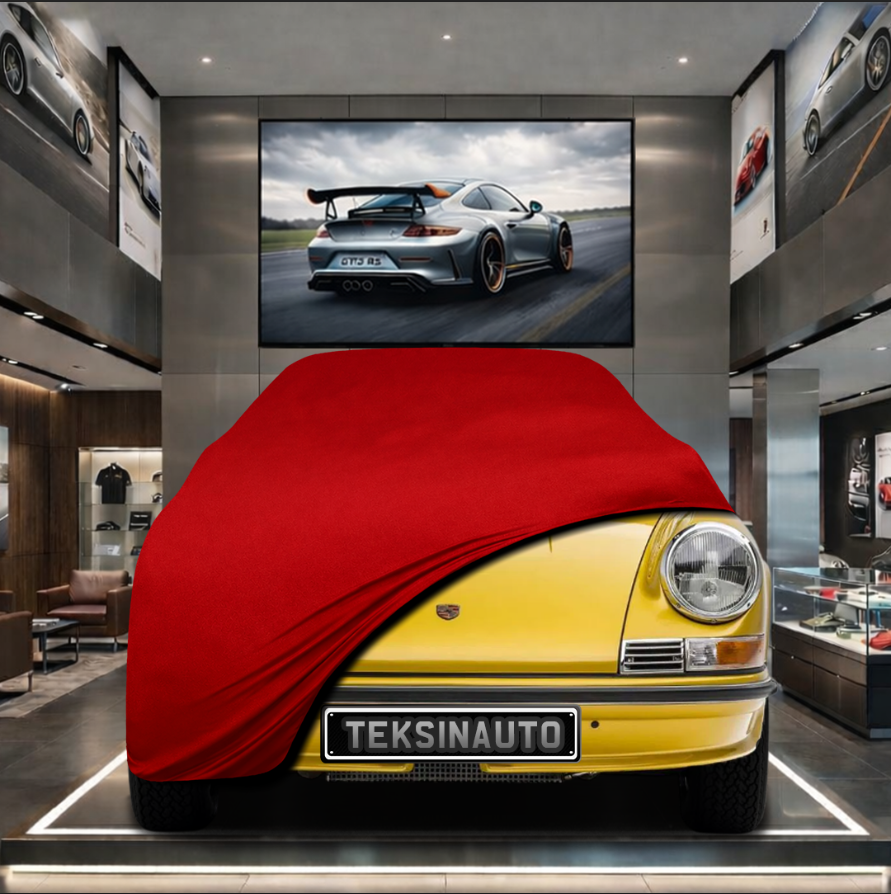 PORSCHE 911 COUPE (G) 1973-1989 Custom Fit Indoor Car Cover Soft Stretch Black Gray Blue Red Dust Protection Garage Cover Laser Cut + Bag