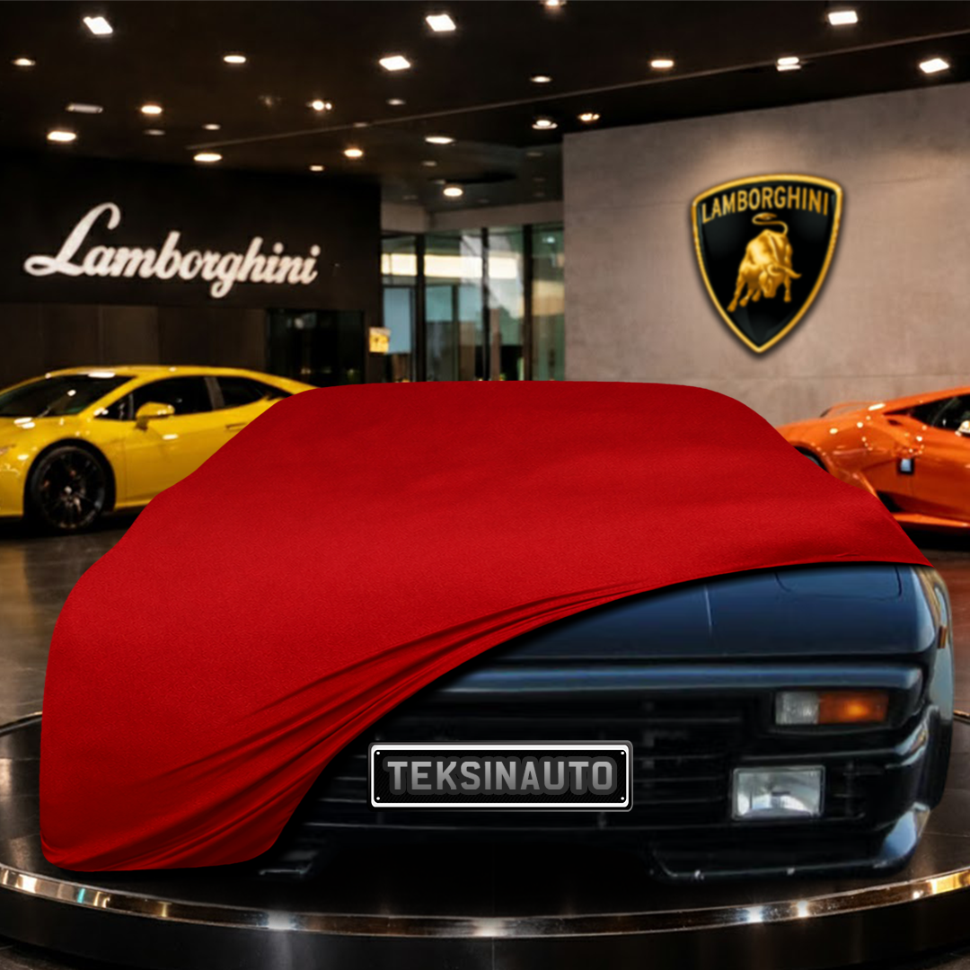 Lamborghini Jalpa (1982-1988) Custom Fit Indoor Car Cover Soft Stretch Black Gray Blue Red Dust Protection Garage Cover Laser Cut + Bag