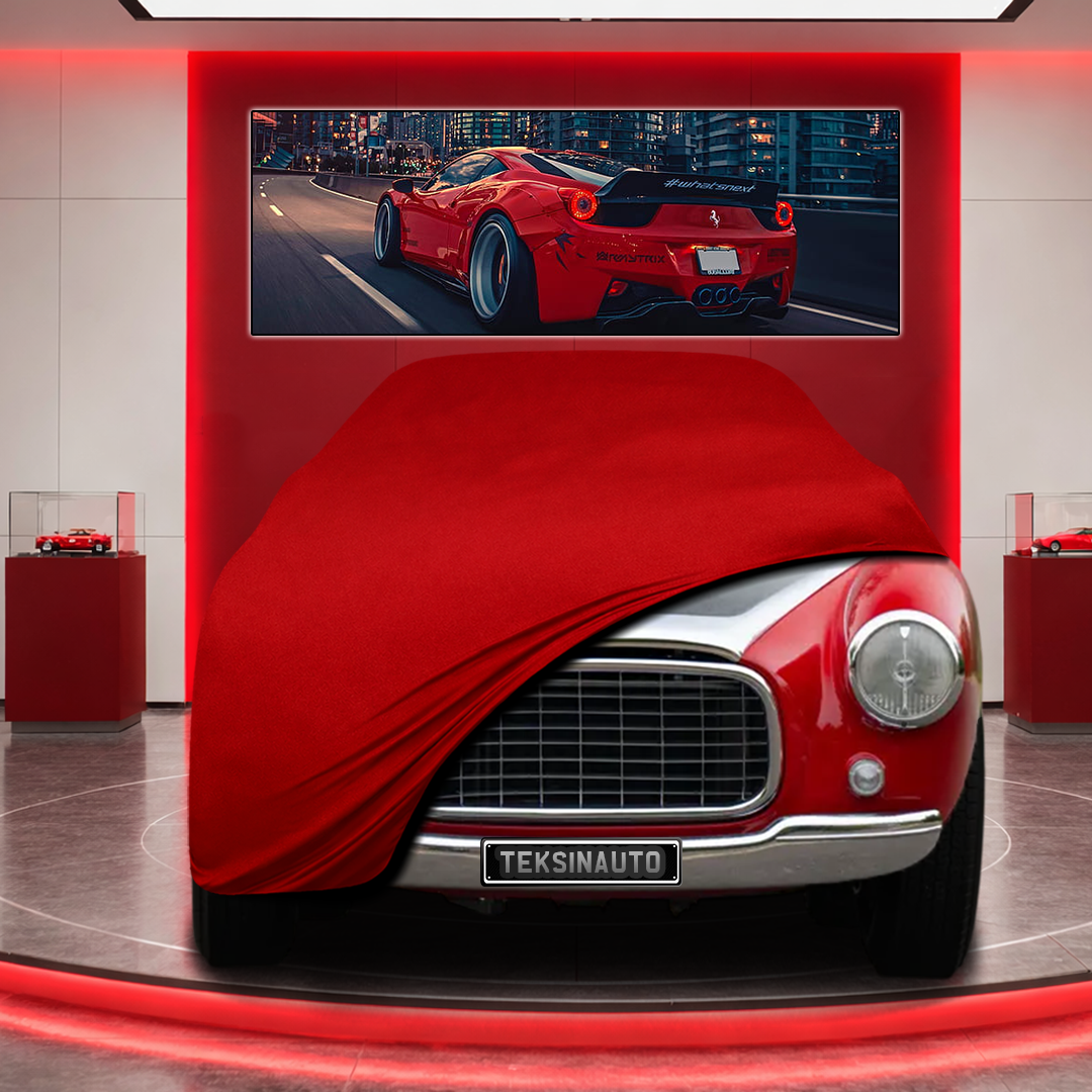 Ferrari 212 Custom Fit Indoor Car Cover Soft Stretch Black Gray Blue Red Dust Protection Garage Cover Laser Cut + Bag