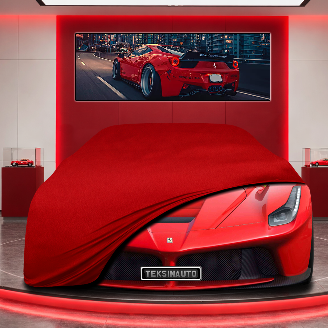 Ferrari La Ferrari Custom Fit Indoor Car Cover Soft Stretch Black Gray Blue Red Dust Protection Garage Cover Laser Cut + Bag