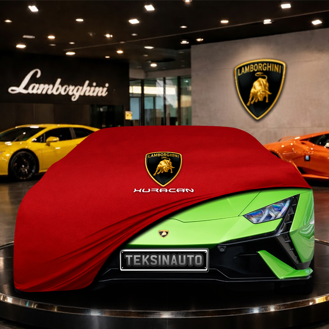 Lamborghini Huracan Tecnica (2022-) Custom Fit Indoor Car Cover Soft Stretch Black Gray Blue Red Dust Protection Garage Cover Laser Cut + Bag