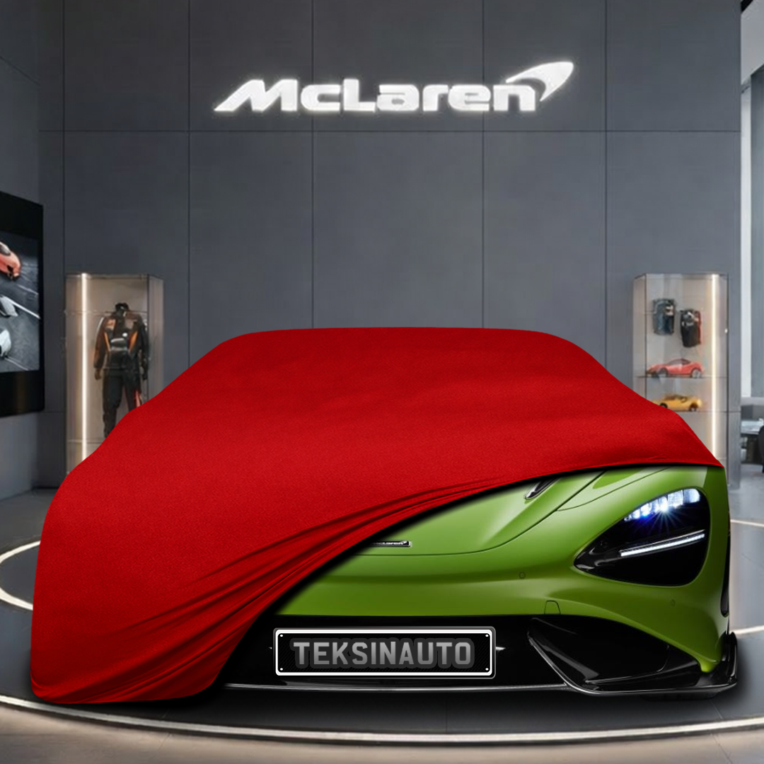 McLaren 765LT (2020-) Custom Fit Indoor Car Cover Soft Stretch Black Gray Blue Red Dust Protection Garage Cover Laser Cut + Bag