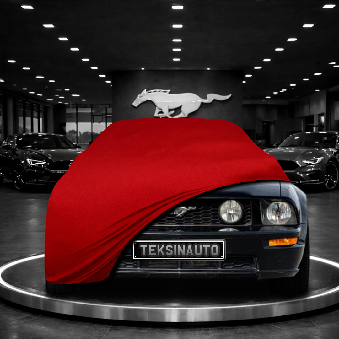 MUSTANG 5 2005-2014 Custom Fit Indoor Car Cover Soft Stretch Black Gray Blue Red Dust Protection Garage Cover Laser Cut + Bag
