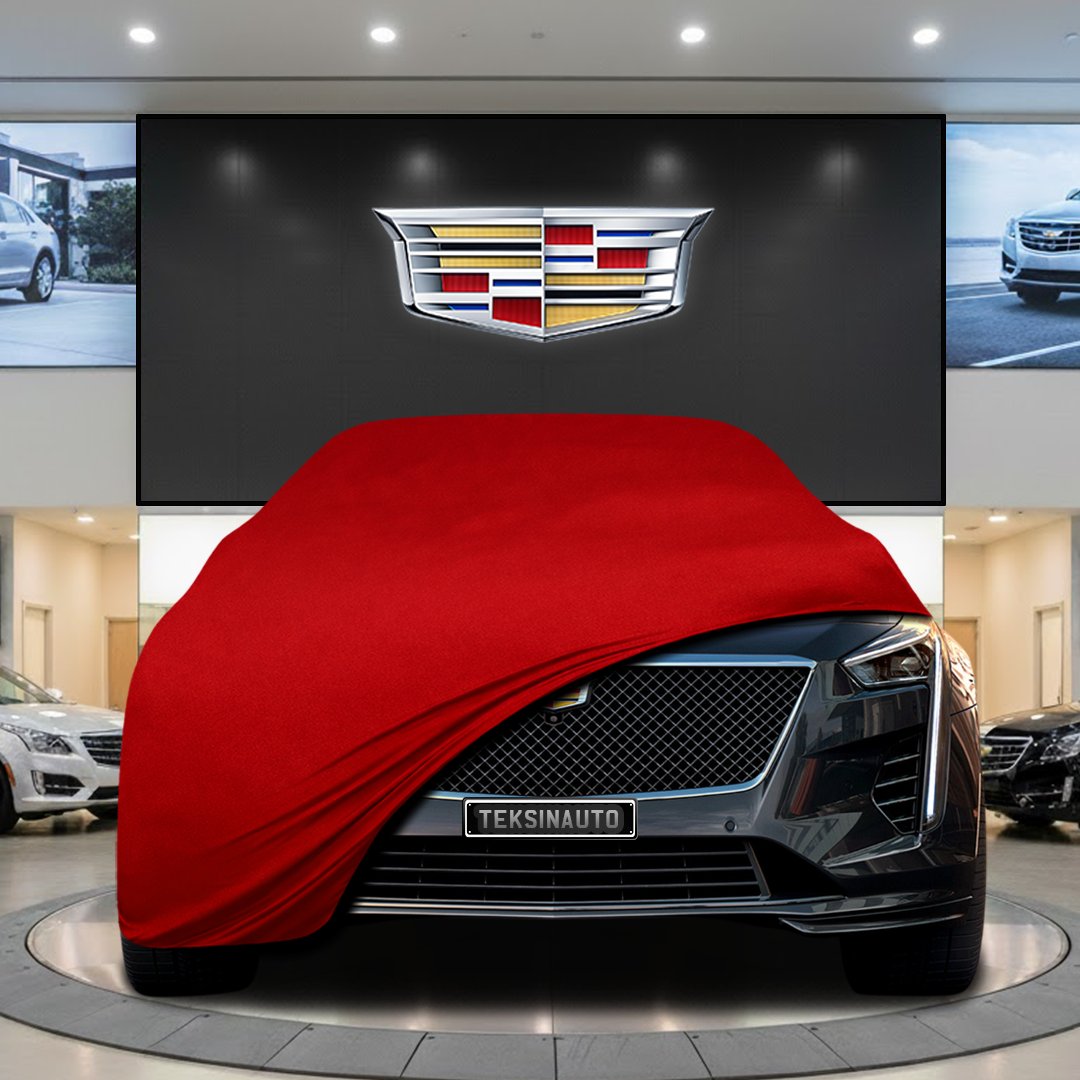 Cadillac CT4 (2019) Custom Fit Indoor Car Cover Soft Stretch Black Gray Blue Red Dust Protection Garage Cover Laser Cut + Bag