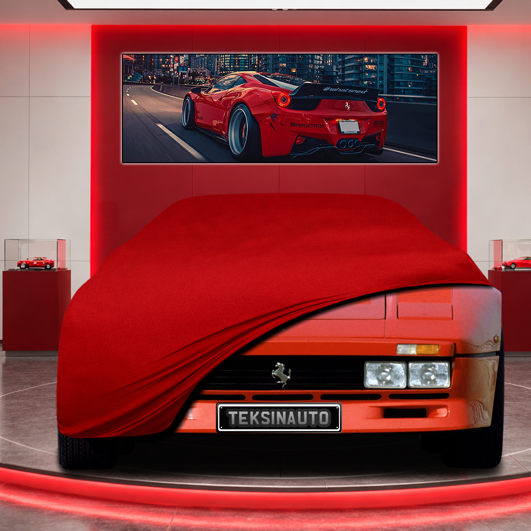 Ferrari 288 Custom Fit Indoor Car Cover Soft Stretch Black Gray Blue Red Dust Protection Garage Cover Laser Cut + Bag