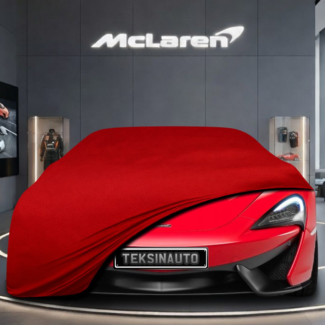 McLaren 540C (2015-) Custom Fit Indoor Car Cover Soft Stretch Black Gray Blue Red Dust Protection Garage Cover Laser Cut + Bag